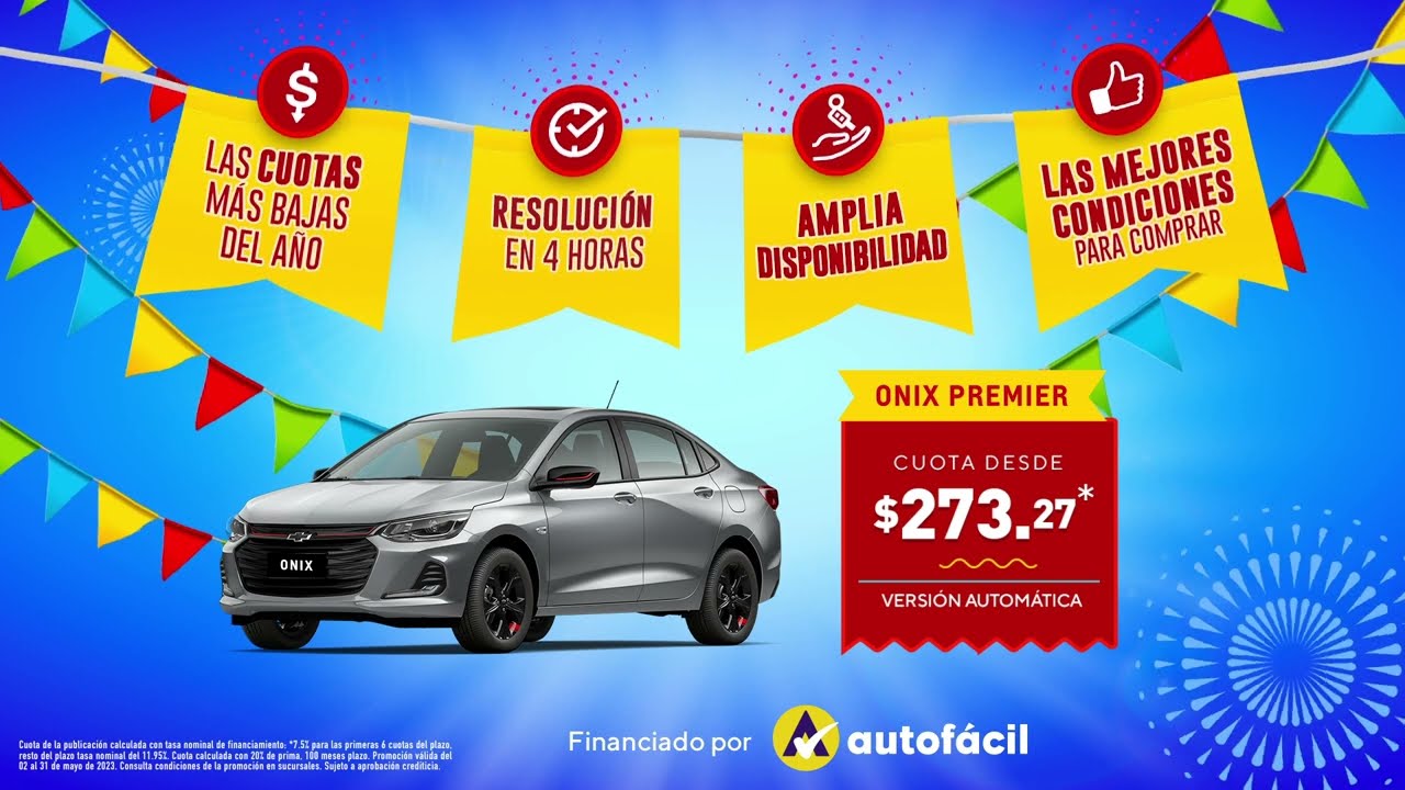 ¡Aprovecha la mejor promo del año con tu Chevrolet Onix Premier!