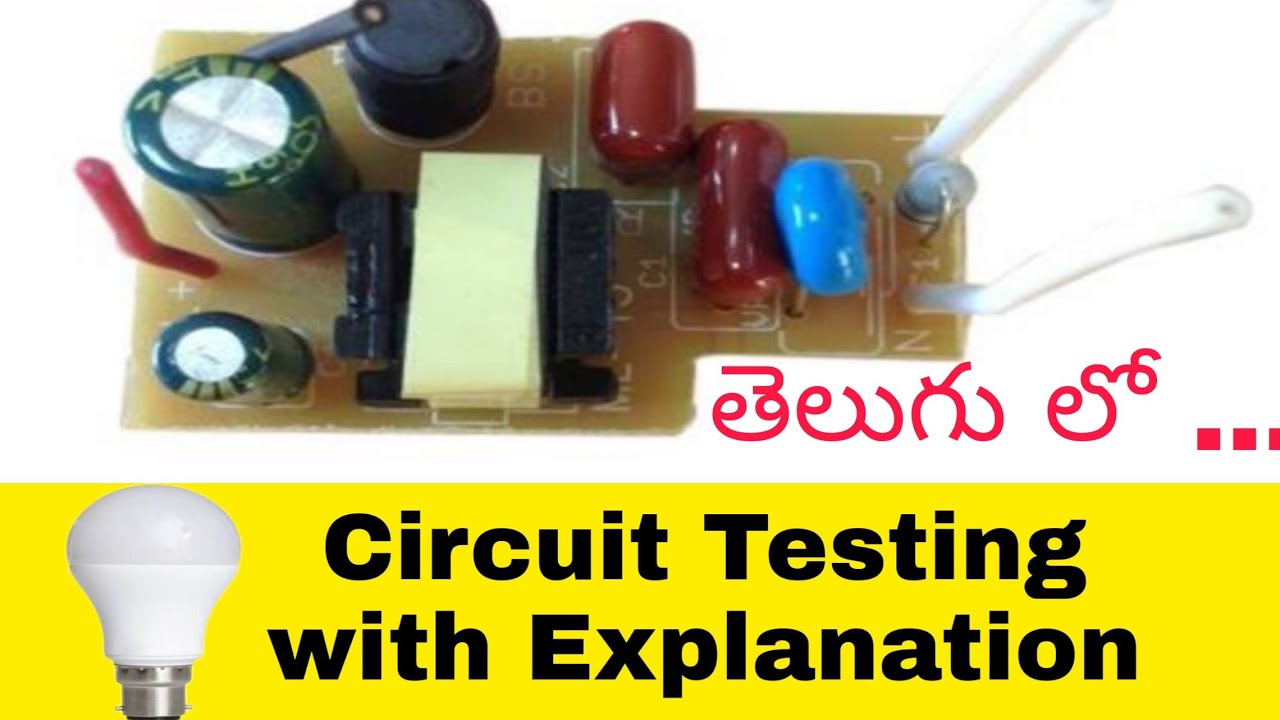 Led bulbs circuit repair in telugu Electrical thinks YouTube