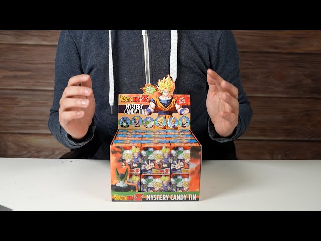 Dragon Ball Z DBZ Anime Mystery Candy In Blind Embossed Tin Box of