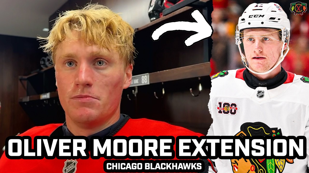 Oliver Moore REACTS to New 5-Year, $4.25M Extension With the Chicago Blackhawks