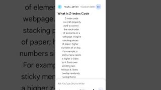 What is Z-index Code?