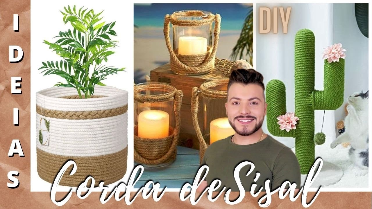 25 DECORAÇÕES com CORDA DE SISAL - Eduardo Wizard