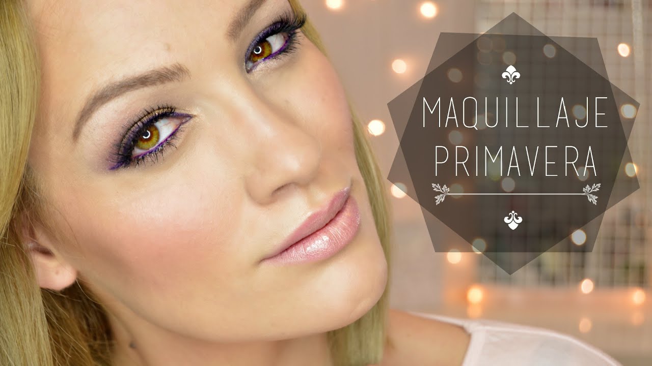 Maquillaje con un toque de morado para la primavera