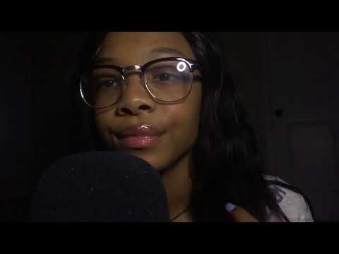 ASMR unintelligible whispered story time + mic scratching