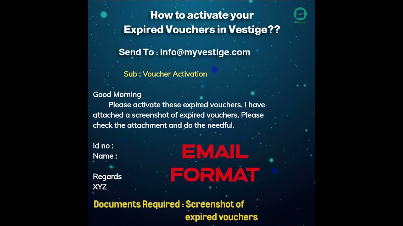 How to activate your expired vouchers in Vestige??| Email Format| 