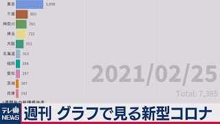 「感染者減少も第3波前の2倍」週刊グラフで見る新型コロナ（2021年2月26日）
