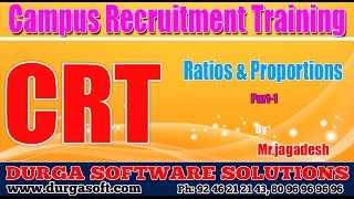 Campus Recruitment Training (CRT) || Ratios & Proportions Part - 1 screenshot 3