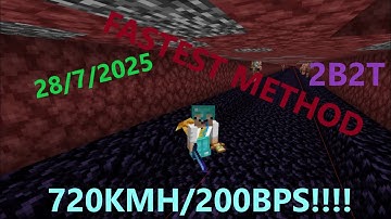 [720KMH] FASTEST TRAVELING METHOD ON 2B2T