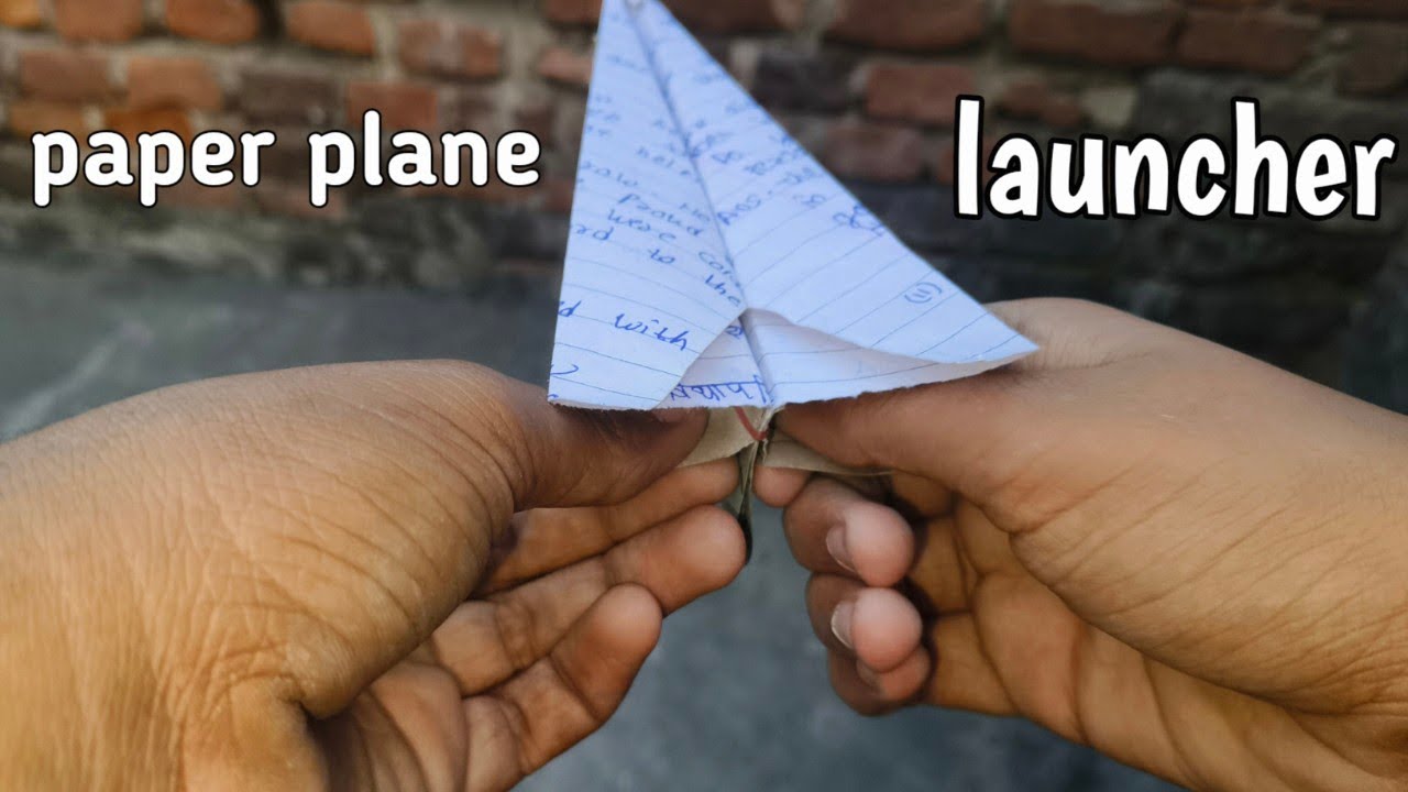 How to make paper plane launcher 😱