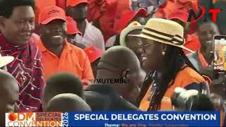 Standstill Odm Ndc Forced To Stop As Winnie Odinga Storm Odm Event Forcing Wanga To Stop Her Speech