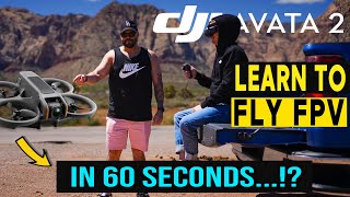 DJI AVATA 2 - LEARNING TO FLY FPV with NO EXPERIENCE !