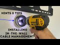  installing the echogear cable management system in the wall instructions and tutorial for tv