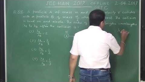 JEE MAIN 2017 Physics solutions Q.88 SET C- Modern Physics