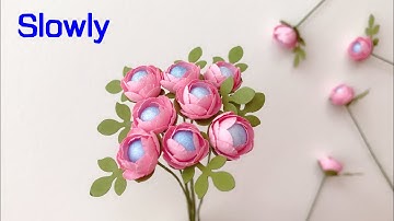 ABC TV | How To Make Miniature Paper Flower With Shape Punch (Slowly) - Craft Tutorial