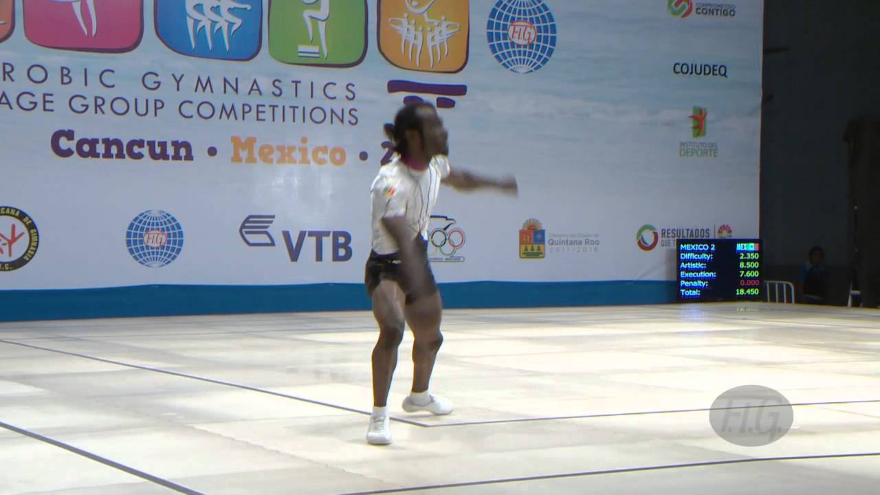 MASSAMBA MERCIA Mayouma (CGO)-- 2014 Aerobic Worlds, Cancun (MEX), Qualifications