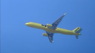 💛🖤💛Spirit airlines Airbus A321-200 N671NK NK1677 LGA-DTW💛🖤💛