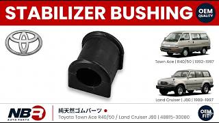 Front Stabilizer Bar Bushing Toyota Town Ace R40/50 / Land Cruiser J80 48815-30080 NBR