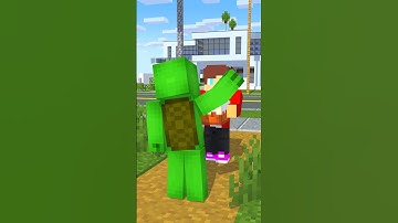 JJ is ignoring Mikey - Maizen Minecraft Animation #maizen #minecraft #shorts