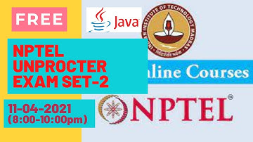 #NPTEL || PROGRAMMING IN JAVA || UNPROCTERD EXAM SET-2|| 11-04-2021 || #FREESOLUTION || NO PAYMENT