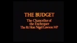BBC2 | Continuity | Budget Statement | 1986