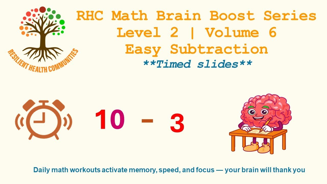 Brain Boost Math | Level 2 | Volume 6 | Easy Subtraction
