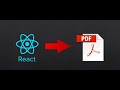 React PDF Basic Setup Part one
