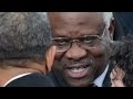 Justice Clarence Thomas breaks 10-year silence