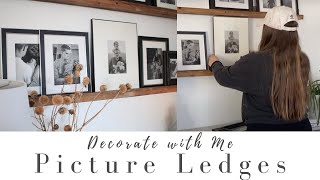 Decorate with Me 2023│How to Install and Style a Picture Ledge