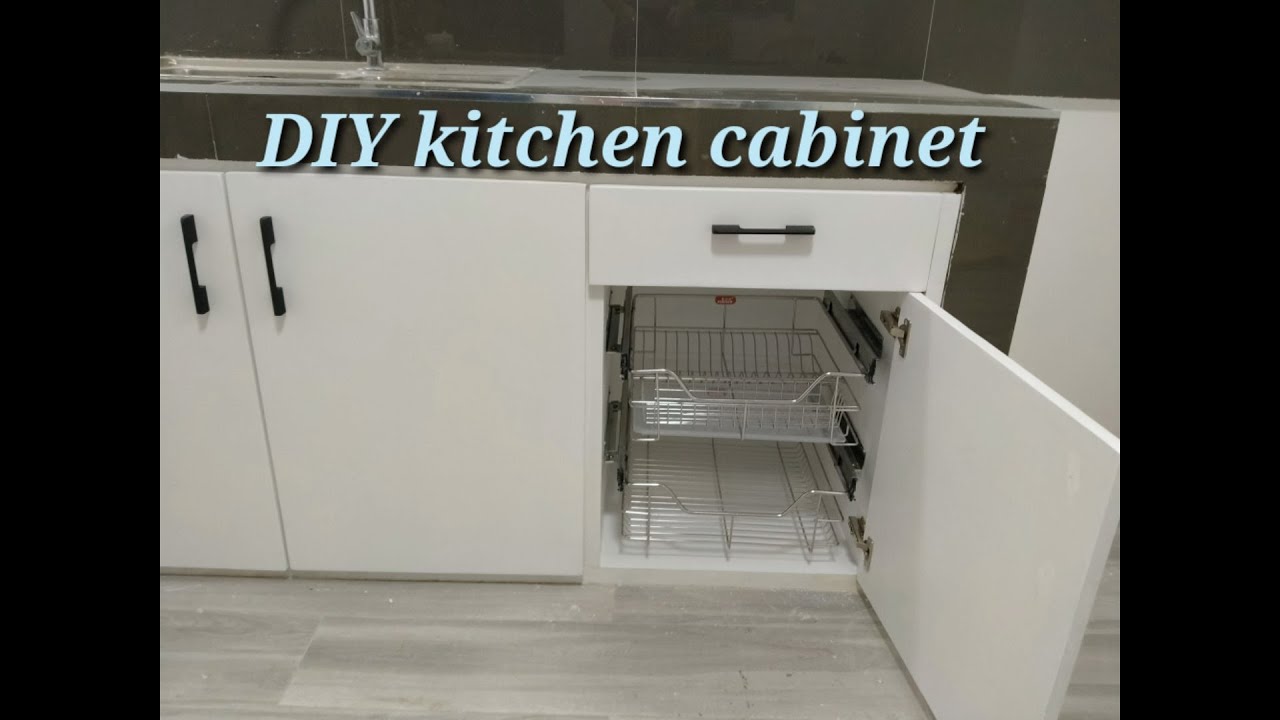 Diy kitchen cabinet - YouTube
