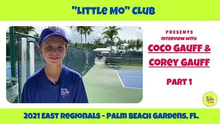 Coco Gauff & Corey Gauff @ 2021 Little Mo Regionals in Palm Beach Gardens, FL