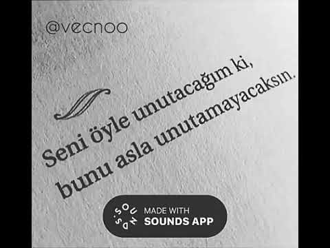 Seni unudacagam. Bunu unutma. whatsapp durum