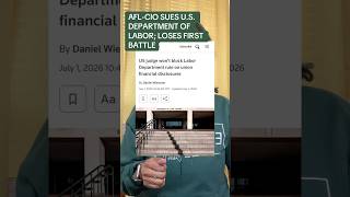 AFL-CIO SUED the U.S. DEPARTMENT OF LABOR FOR A NEW RULE. #employmentnews #union