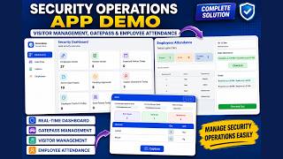 Security Operations App Demo Visitor Management Gatepass Employee Attendance Power Apps