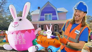 Easter Eggs at Eater House | Awesome Easter House | Glow in Dark Egg Hunt