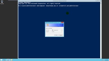 Use PowerShell :  Join a computer to a domain