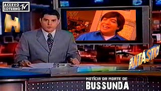 Notícia da morte de Bussunda (pela Globo)