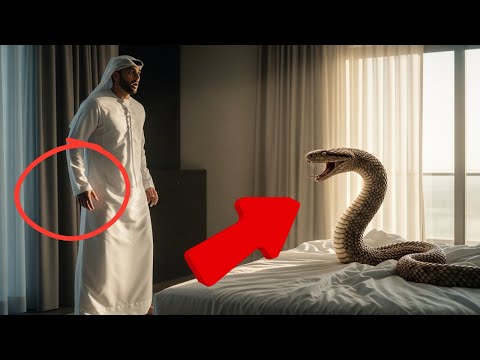 ثعبان عملاق في سرير الملياردير العربي حتى يكتشف هذا