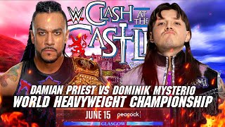 WWE 2K24 | Damian Priest vs. Dominik Mysterio - World Heavyweight Championship | Clash at the Castle