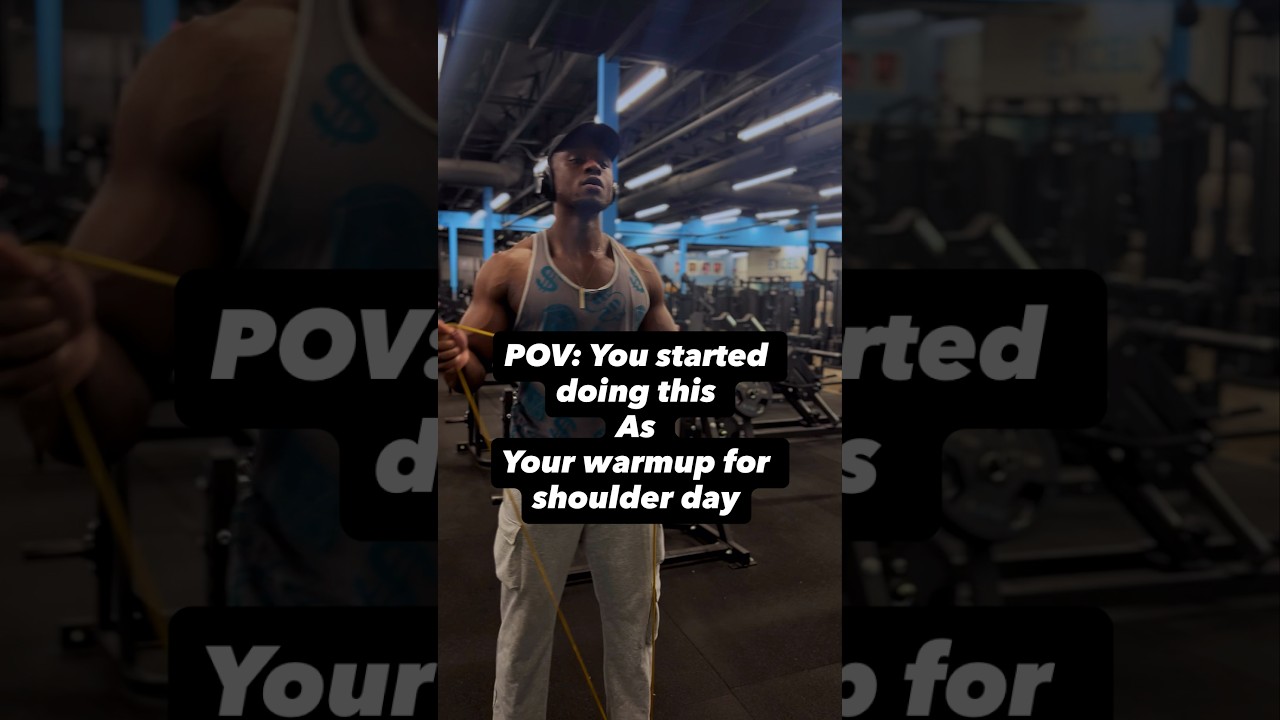 Started doing this to pre exhaust my shoulders and i recommend it