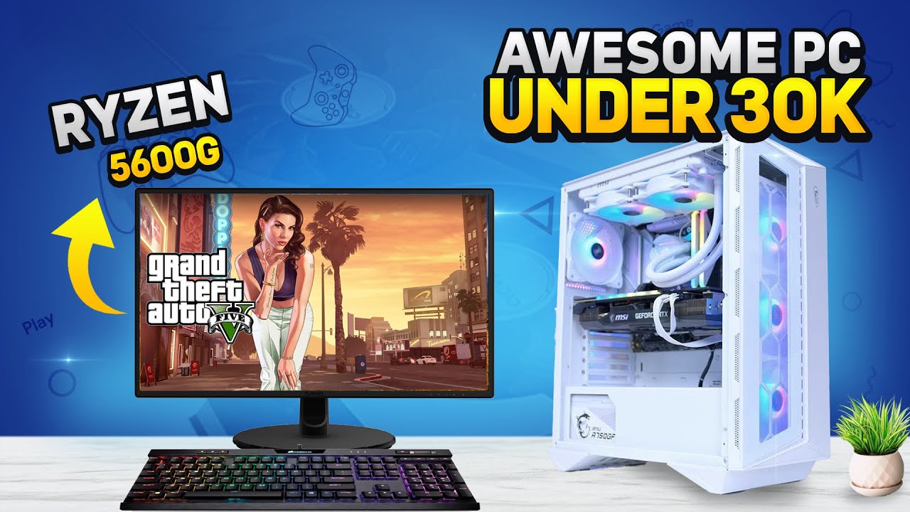 30K PC Build For Editing & Content Creation With Ryzen 5600G| Monitor & Keyboard Mouse Included