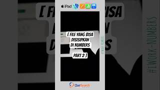 File Apa Saja yang bisa disisipkan di Aplikasi Numbers iWorks ? Jawaban Part 2 #ipada16