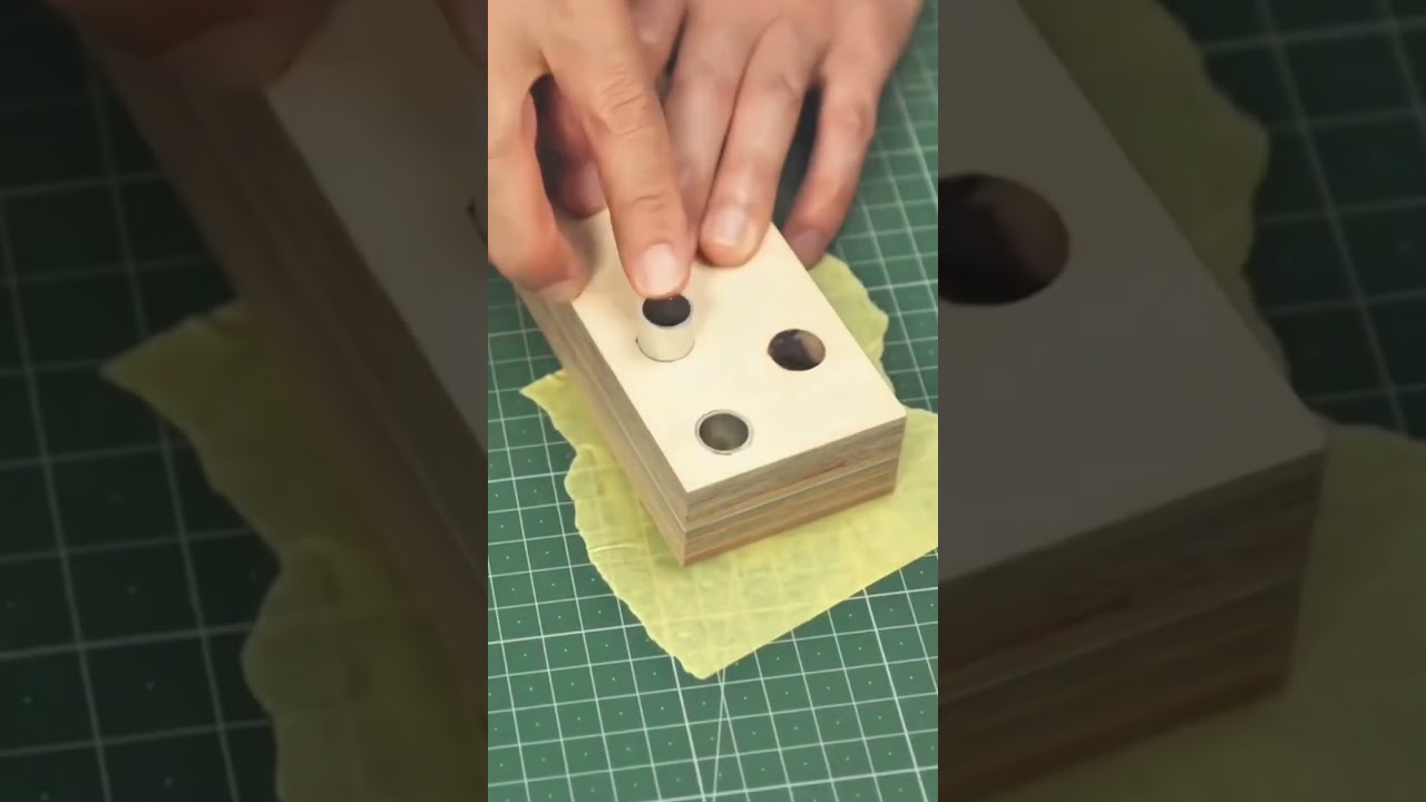Using wooden hole templates to create precise circular cutouts for crafting and woodworking projects