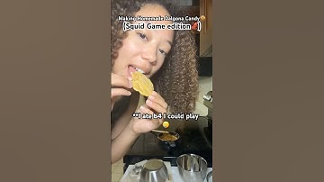 Let’s Make Homemade Dalgona Candy🍪 (Squid Game edition🦑) #viralvideo #squidgame2