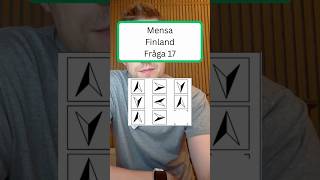 Mensa Finland Fråga 17 - #mensa #iq #iqtest #logic #logik