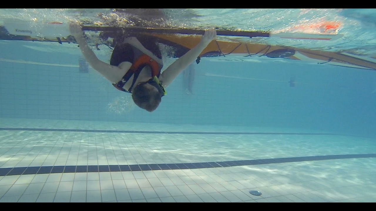 Kajak Bassängträning 2017 03 04 (Kayak pool practice with friends