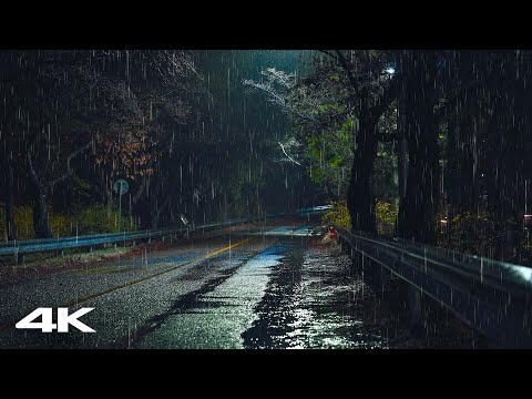 Beat Insomnia Sleep Instantly with Soft Rain at Night | Goodbye Stress | Rain Sounds White Noise