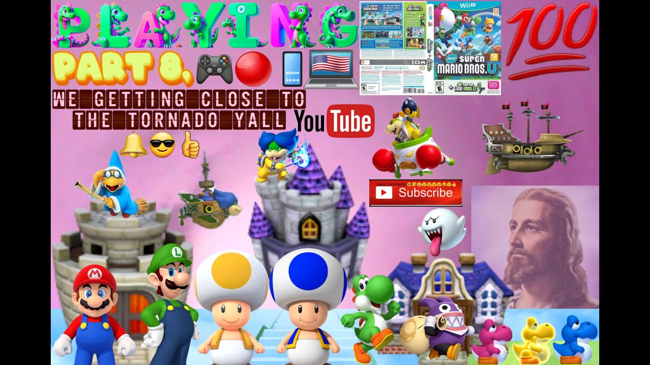 🎮🔴📱🌪PLAYING NEW SUPER MARIO BROS.Wii U💯PART 8,⛅WE GETTING👨🏾‍✈️CLOSE👩🏾‍✈️TO✈THE🔔TORNADO😎Y'ALL👍🏿