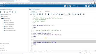 SAS Certification Part  23 Proc Format