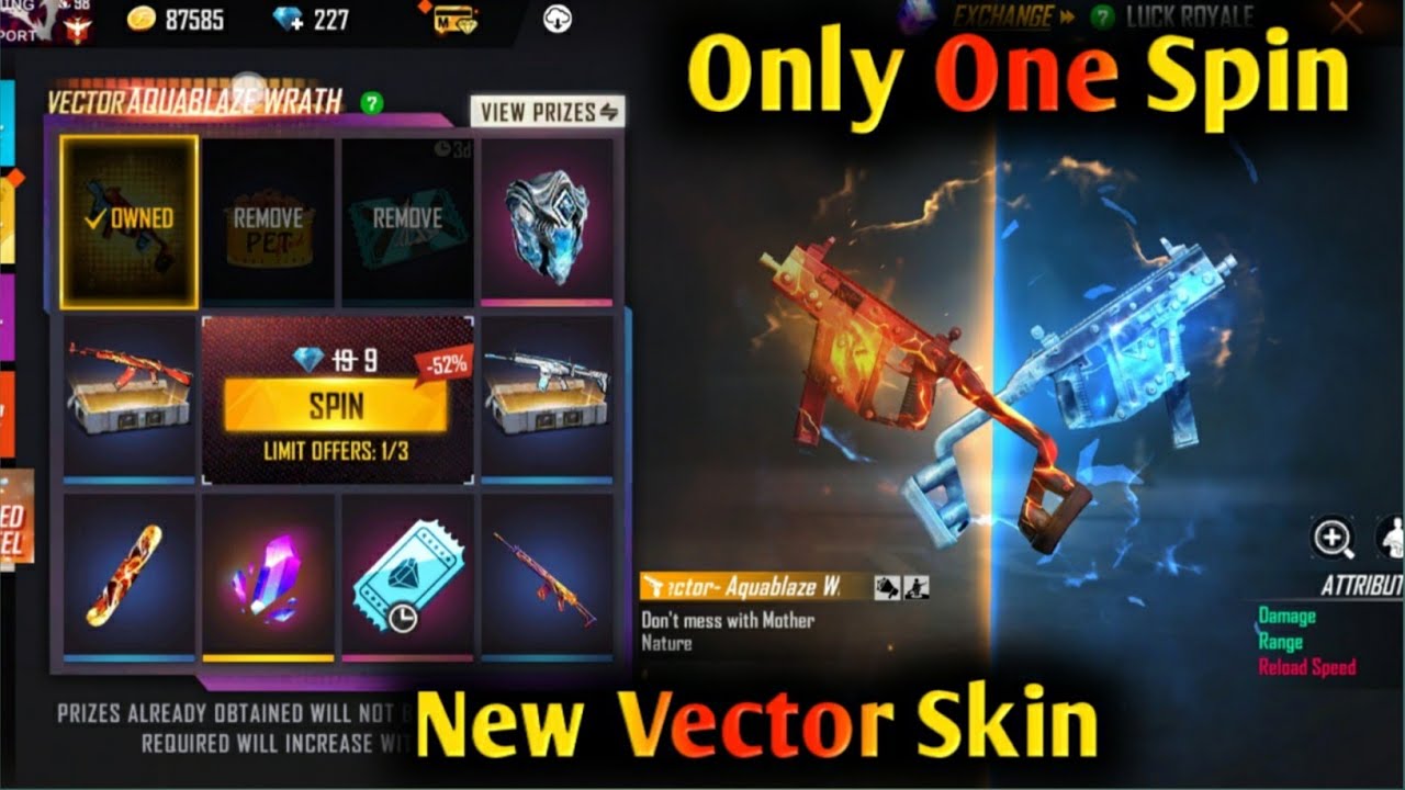 I Got Only One Spin Double Vector Skin😱 | Free Fire New Faded Wheel Event🔥 | Free Fire New Event |