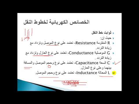 محاضرة 1 أساسيات خطوط النقل الجزء الثاني